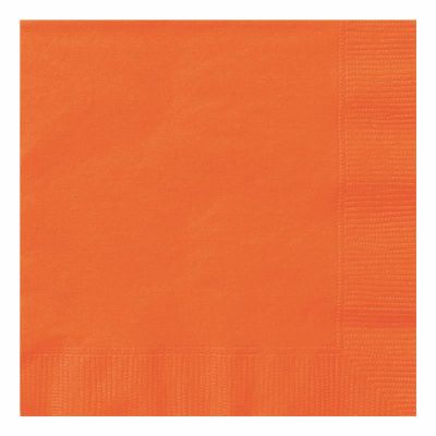  2ply Pumpkin Orange 33cm Napkins (pack quantity 20) 