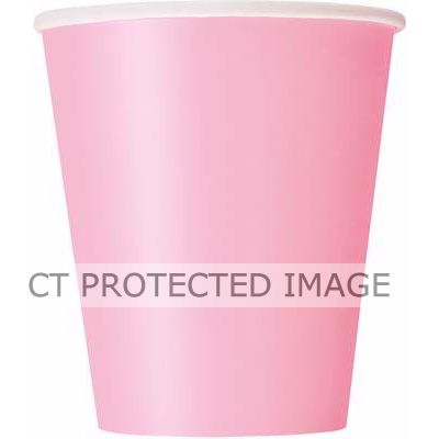  9oz Lovely Pink Cups (pack quantity 14) 