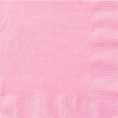  33cm Lovely Pink 33cm Napkins (pack quantity 50) 