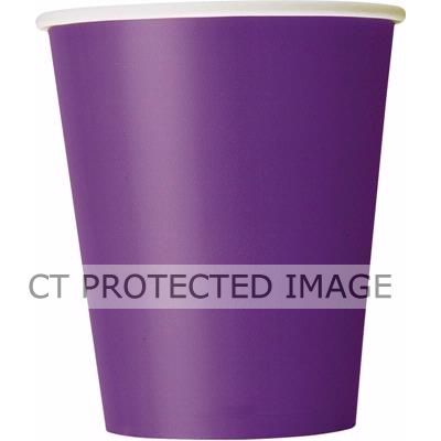  9oz Deep Purple Cups (pack quantity 14) 