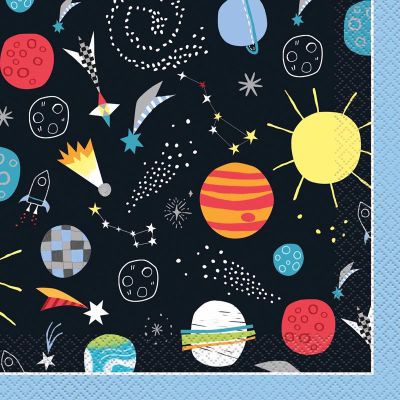  Outer Space 33cm Napkins (pack quantity 16) 