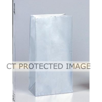  Silver Paper Bags (pack quantity 10) 