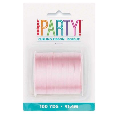 100yds Pastel Pink Curling Ribbon