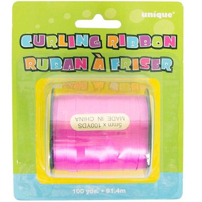 100yds Hot Pink Curling Ribbon