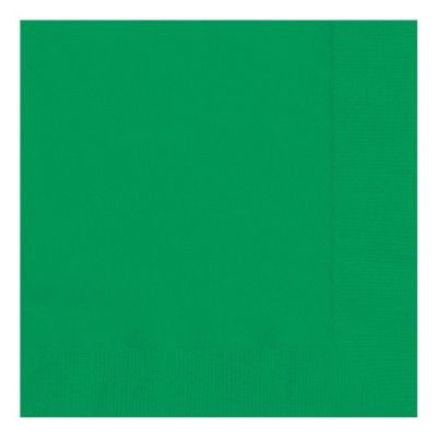 33cm 2ply Emerald Green Napkins (pack quantity 20)
