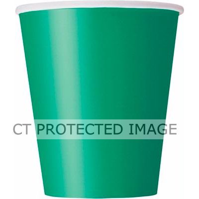  Emerald Green 9oz Cups (pack quantity 14) 