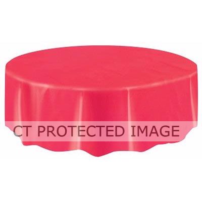 Red Round Tablecover (compact Packaging)