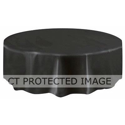Black Round Table Cover (compact Packaging)