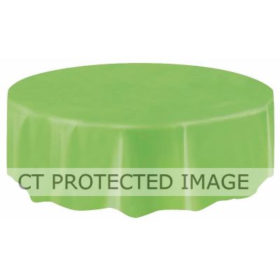 Lime Green Round Table Cover (compact Packaging)
