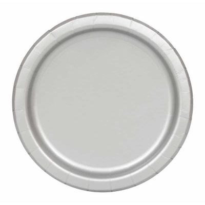  7 Inch Silver Plates (pack quantity 20) 