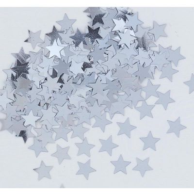 5oz Silver Star Confetti