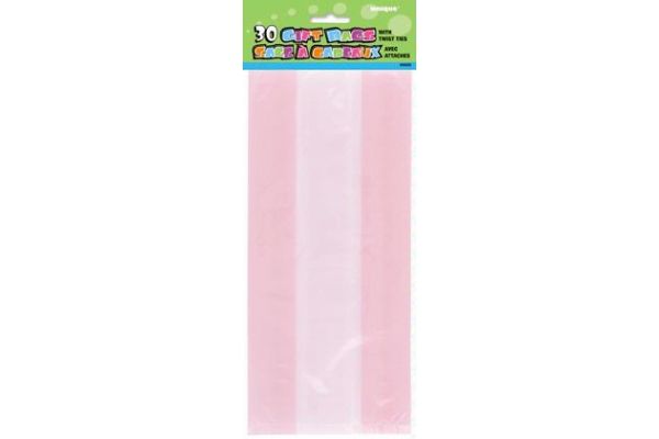  Pastel Pink Cello Bags (pack quantity 30) 