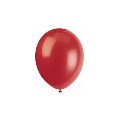  12 Inch Scarlet Red Balloons (pack quantity 10) 