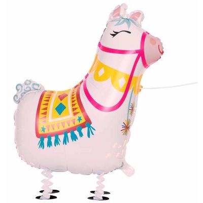 Llama Walking Foil Balloon