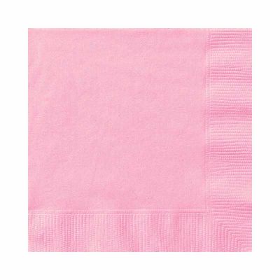  25cm Lovely Pink Beverage Napkins (pack quantity 20) 