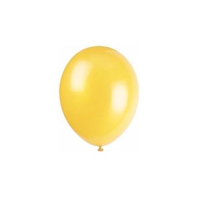  12 Inch Lemon Yellow Balloons (pack quantity 10) 