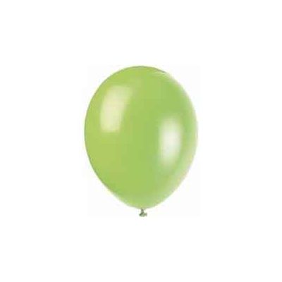  12 Inch Neon Lime Balloons (pack quantity 10) 