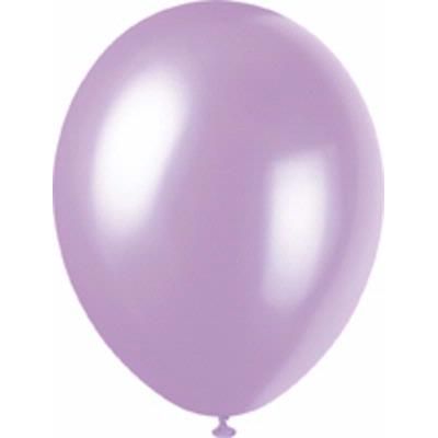  12 Inch Lavendar Pearlised Balloons (pack quantity 8) 