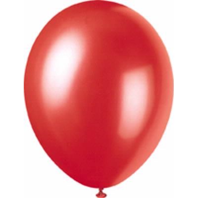  12 Inch Flame Red Pearlised Balloons (pack quantity 8) 