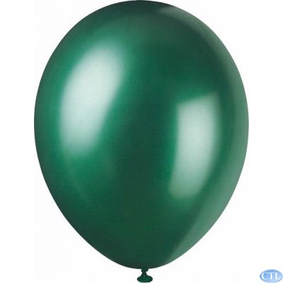 12 Inch Evergreen Pearlised Balloons (pack quantity 8) 