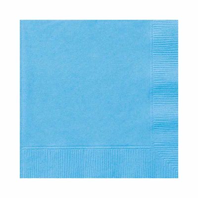  25cm Powder Blue Beverage Napkins (pack quantity 20) 