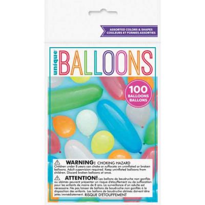  Party Balloons (pack quantity 100) 