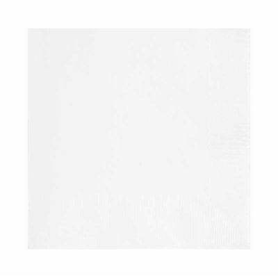  25cm Bright White Beverage Napkins (pack quantity 20) 