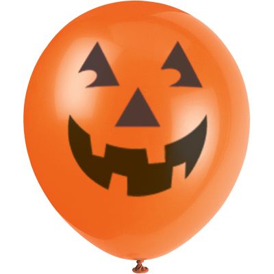  12 Inch Pumpkin Balloons (pack quantity 6) 