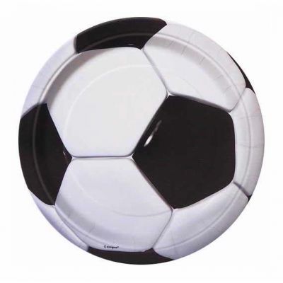  7 Inch 3d Football Plates (pack quantity 8) 