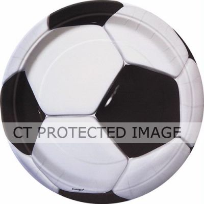  9 Inch 3d Football Plates (pack quantity 8) 