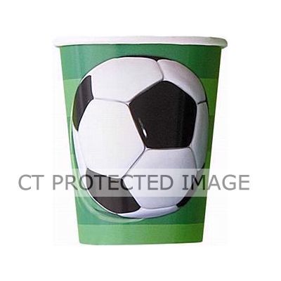  9oz 3d Football Cups (pack quantity 8) 