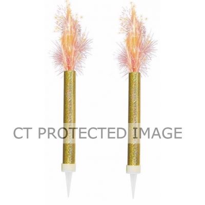 Gold Prismatic Ice Fountain Sparklers (pack quantity 2)