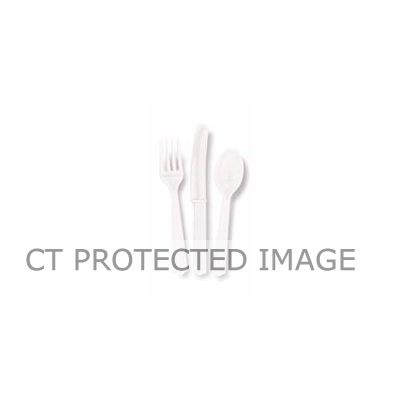  Assorted Bright White Cutlery (pack quantity 18) 