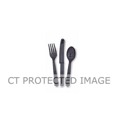  Assorted Midnight Black Cutlery (pack quantity 18) 