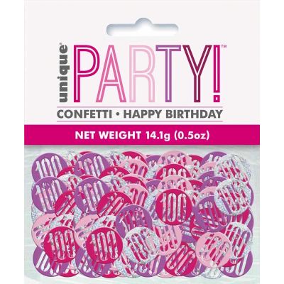 5oz Glitz Pink 100 Confetti