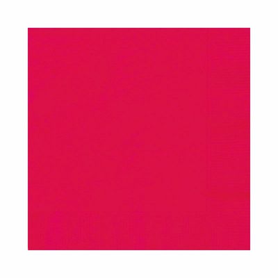  25cm Red Beverage Napkins (pack quantity 20) 