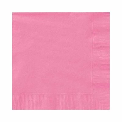  25cm Hot Pink Beverage Napkins (pack quantity 20) 