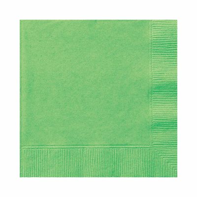  25cm Lime Beverage Napkins (pack quantity 20) 