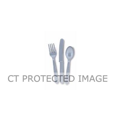  Assorted Silver Cutlery (pack quantity 18) 