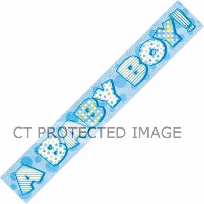 12ft Baby Boy Prismatic Banner