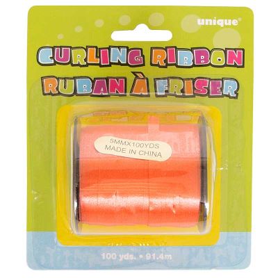100yds Orange Curling Ribbon