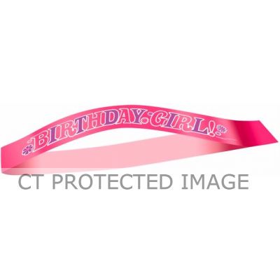 Birthday Girl Satin Sash