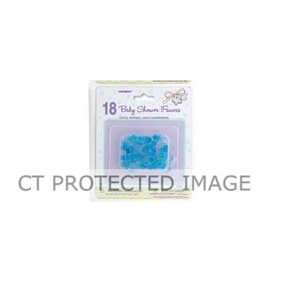  1 Inch Blue Crystal Pacifiers (pack quantity 18) 