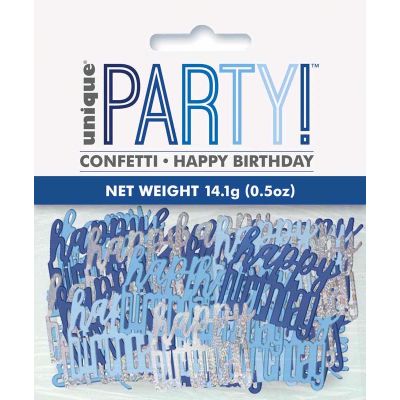5oz Glitz Blue Happy Birthday Confetti