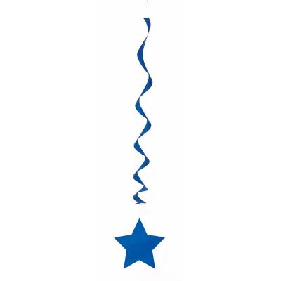  36 Inch Royal Blue Swirl Decorations (pack quantity 3) 