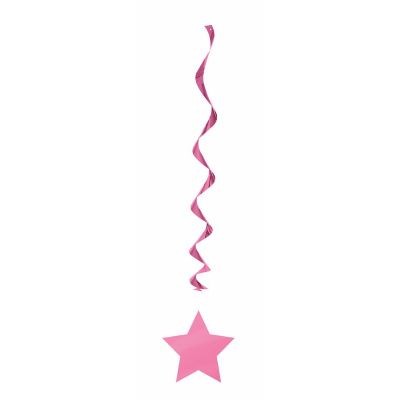  36 Inch Hot Pink Swirl Decorations (pack quantity 3) 