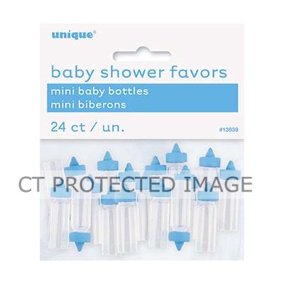  Blue Mini Baby Bottles (pack quantity 24) 