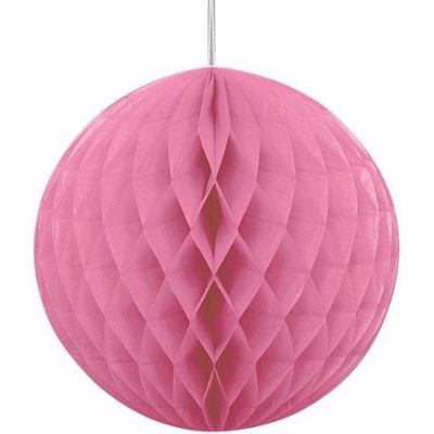 8 Inch Hot Pink Honeycomb Ball
