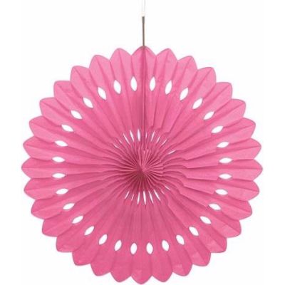 16 Inch Hot Pink Decorative Fan