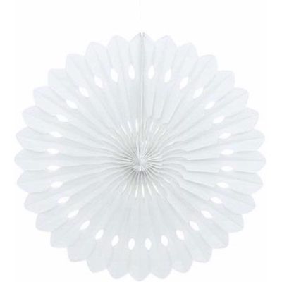 16 Inch White Decorative Fan